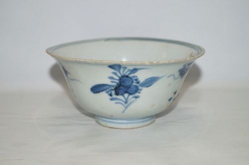 late Ming Chongzhen Tianqi blue and white large bowl