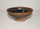 Song dynasty russet splashed black glazed tea bowl