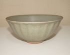 Rare Song dynasty longquan celadon large lotus bowl