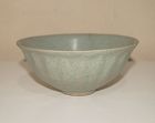 Rare Song dynasty longquan celadon large lotus bowl
