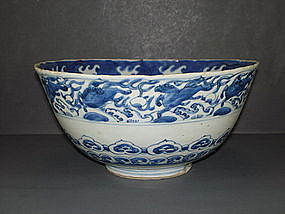 Ming dynasty blue and white big bowl