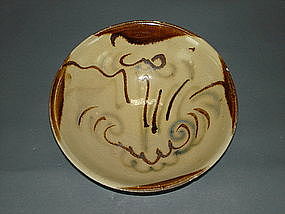 Rare Tang dynasty Changsha bowl with blue motif