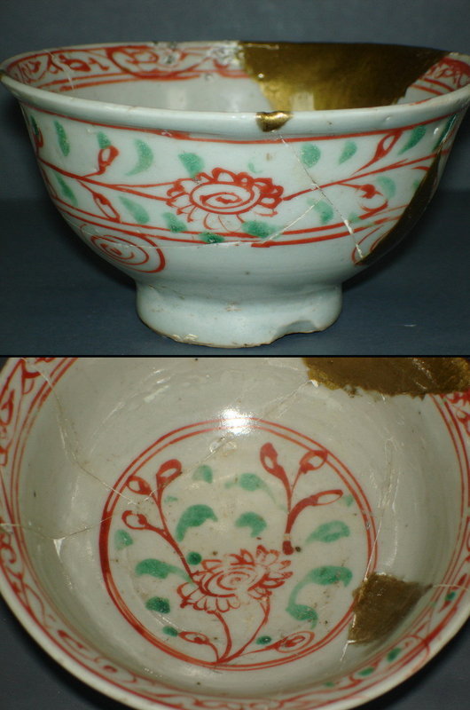 Rare sample Yuan dynasty over glaze enamel bowl