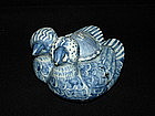 Good early Ming blue and white mandarin duck ewer