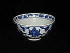 Ming Jiajing Wanli blue and white bowl