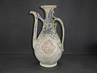 Rare Annamese reticulated blue and white large ewer