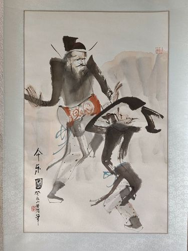 Chinese scroll painting Fu XiaoShi