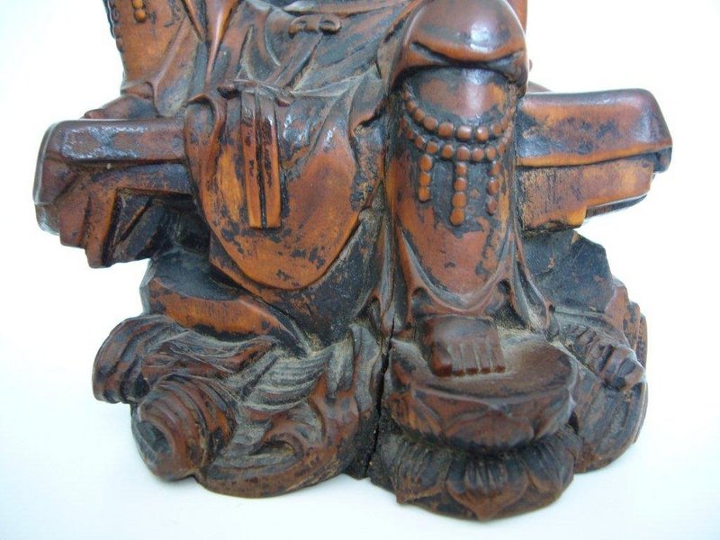 Chinese Boxwood Carving of Guanyin