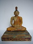 Antique Teakwood Buddha from Sri Lanka