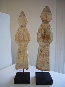 Extremely Rare Han Dynasty Wooden Figures