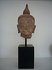 Burmese 17th/18th Century Sandstone Buddha Head