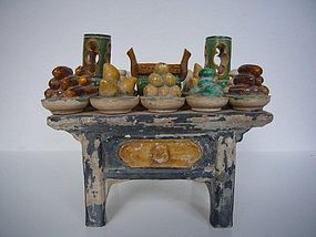 Ming Dynasty Pottery Offering Table with TL test