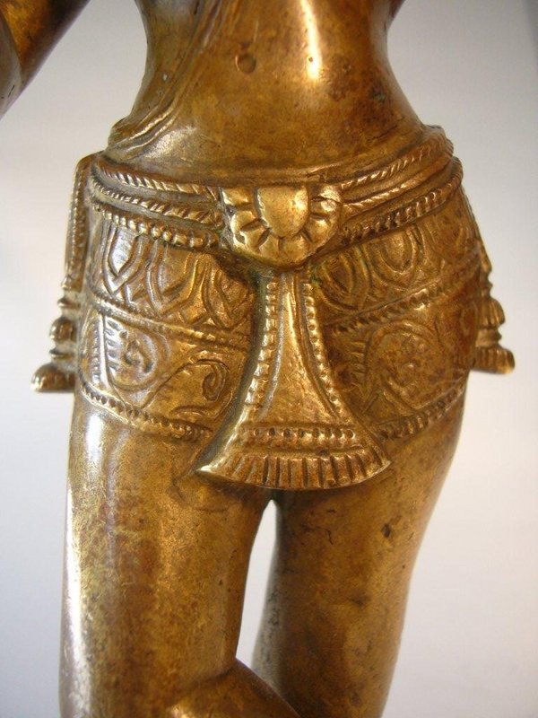 Indian Orissa Bronze Krishna 17th Century