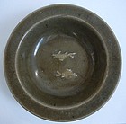 Longquan Plate with Fish Decoration