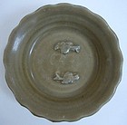 Longquan Plate with Fish Decoration