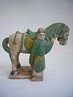 Ming Dynasty Pottery Horse and Groom