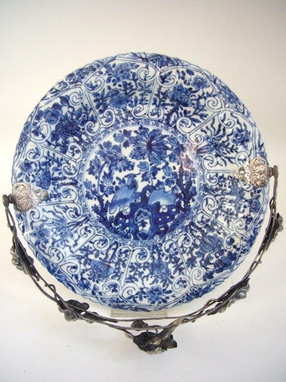 Kangxi Dish with Dutch Silver Mounts