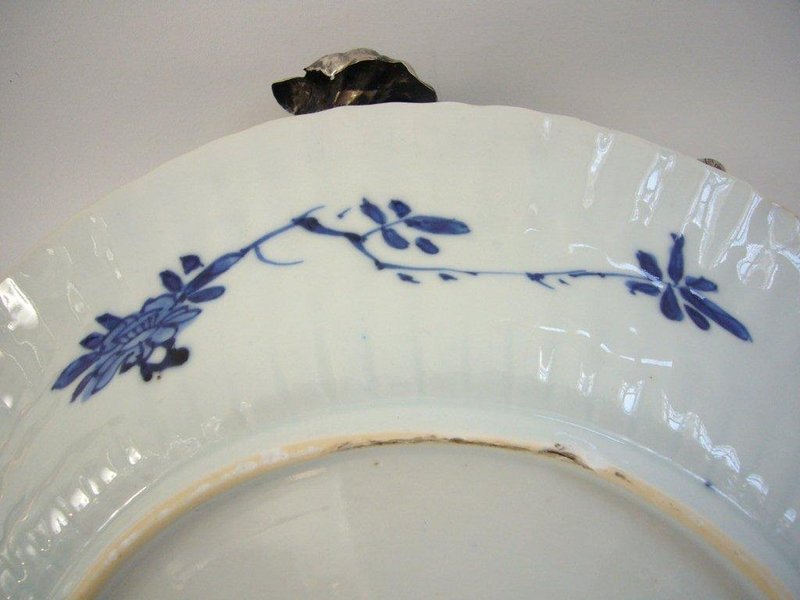 Kangxi Dish with Dutch Silver Mounts