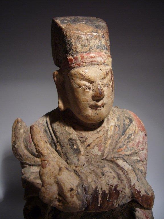 Ming Dynasty Wooden Deity
