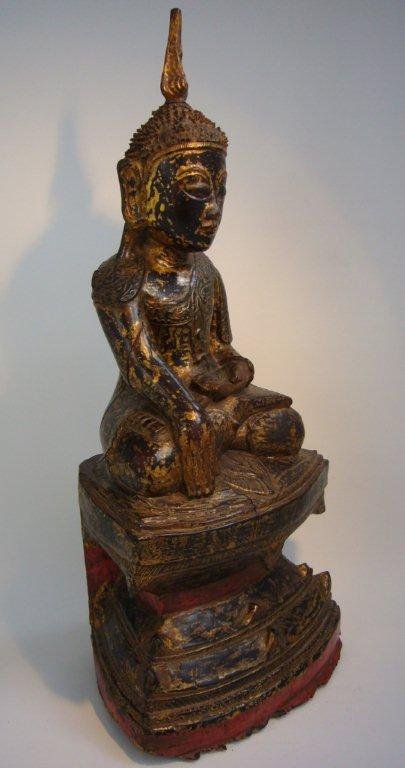 Burmese Wooden Buddha Shan State 18th Century