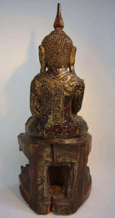 Burmese Wooden Buddha Shan State 18th Century