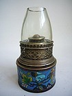 Email Cloisonné Chinese Opium Lamp Late Qing
