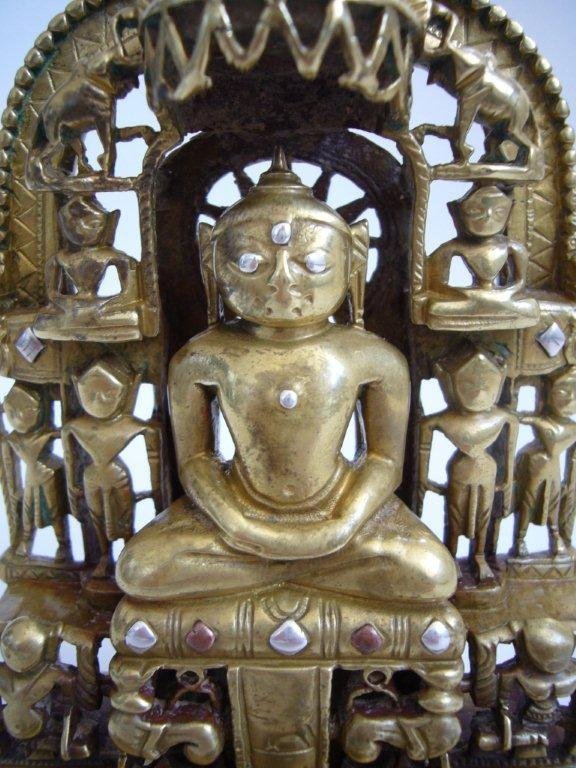 Indian Bronze Jain Shrine Dated1453