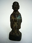 Chinese Ming Dynasty Bronze Monk