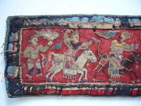 Rare Ming Dynasty Embroidered Textile Fragment