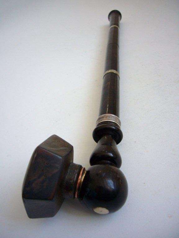 Chinese Horn Opium Travel Pipe