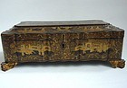Cantonese Export Lacquer Game Box