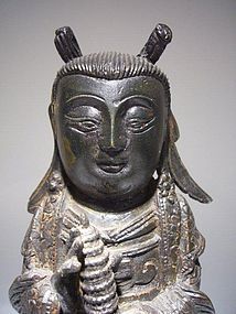 Chinese Ming Dynasty Bronze Female Dignitary