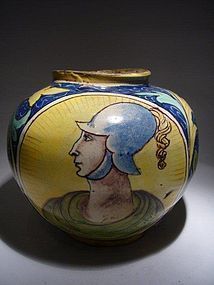 Italian Majolica Vaso A Palla