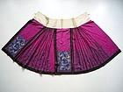 Chinese Embroidered Skirt 19th Century