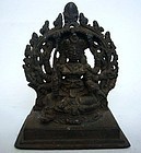 Indian Kerala Bronze Deity 14th/15th Century