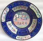 Large Cantonese Enamel Wash Basin 19th Century