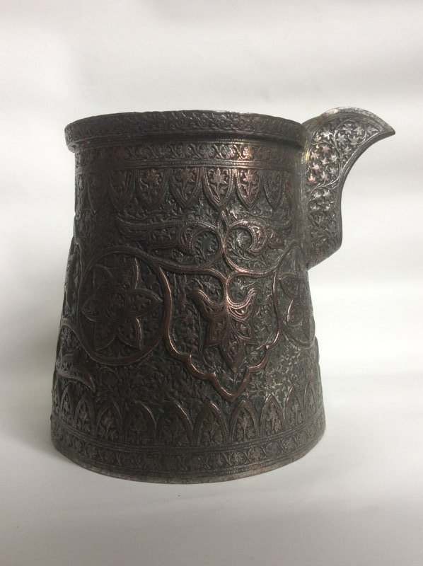 Persian Qajar Copper Ewer 19th Century