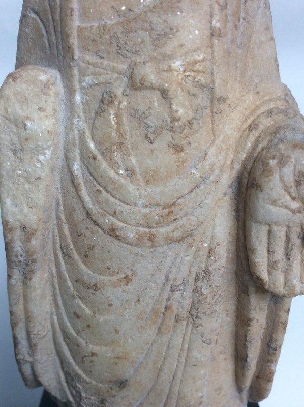 Tang Dynasty Marble Buddha Fragment