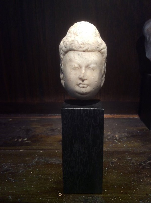 Tang Dynasty Marble Buddha Head