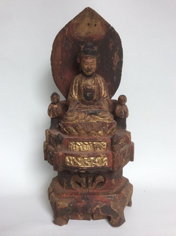 Chinese Wooden Sculpture of Guanyin