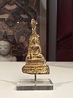 Burmese Gilded Lead Buddha 18th/19th Century