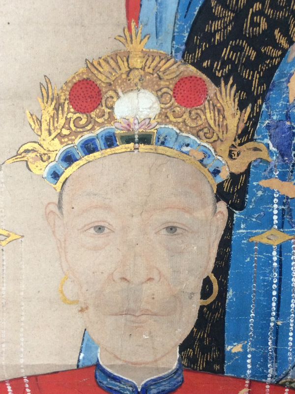 Chinese Late Qing Ancestor Portrait 19th Century