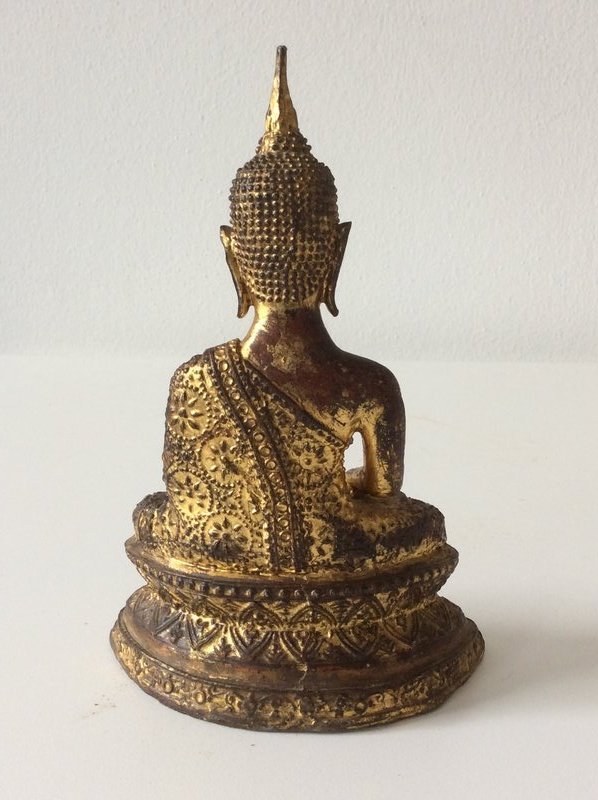 Thai Ratanakosin Gilded Bronze Buddha 19th Century