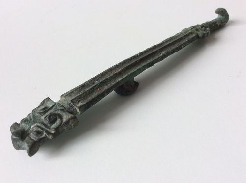 Chinese Bronze Belt Hook Han Dynasty (206BC-220AD)