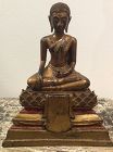 Thai Gilded  Bronze Buddha