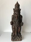 Carved Wooden Priest Bali ca. 1920's - 1930's.