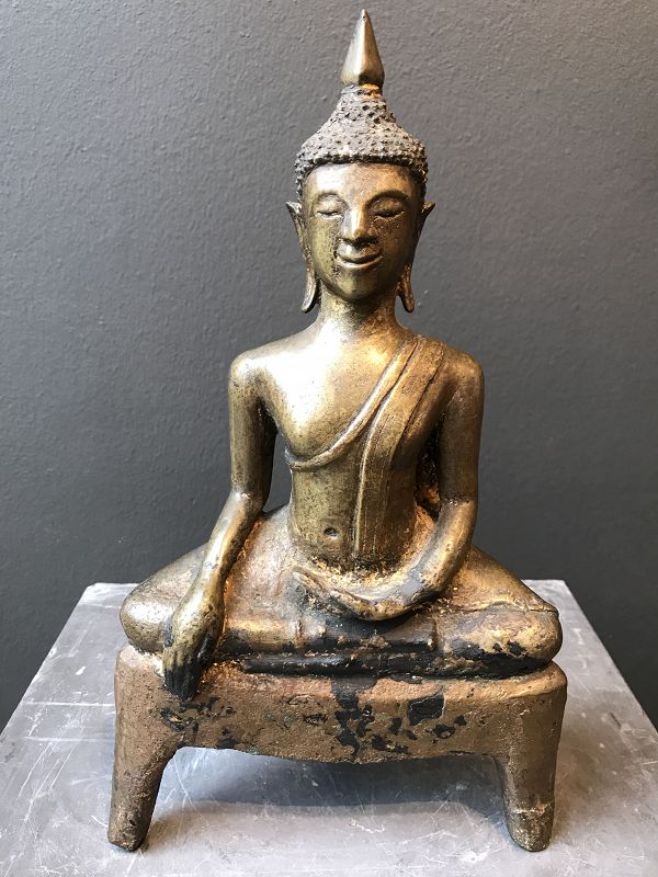 Bronze Buddha Laos 17th Century