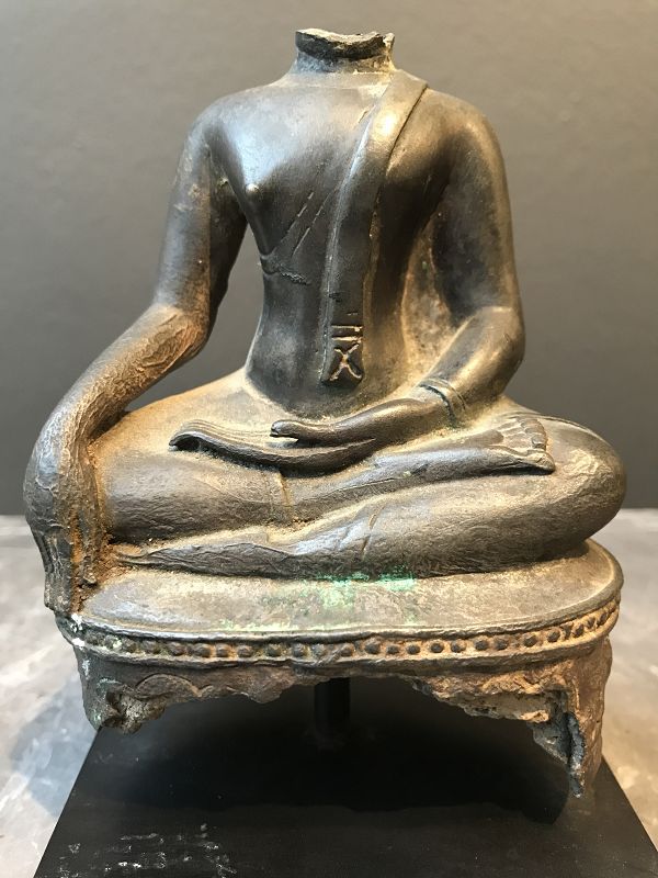 Bronze Buddha Torso Thailand 16th Century