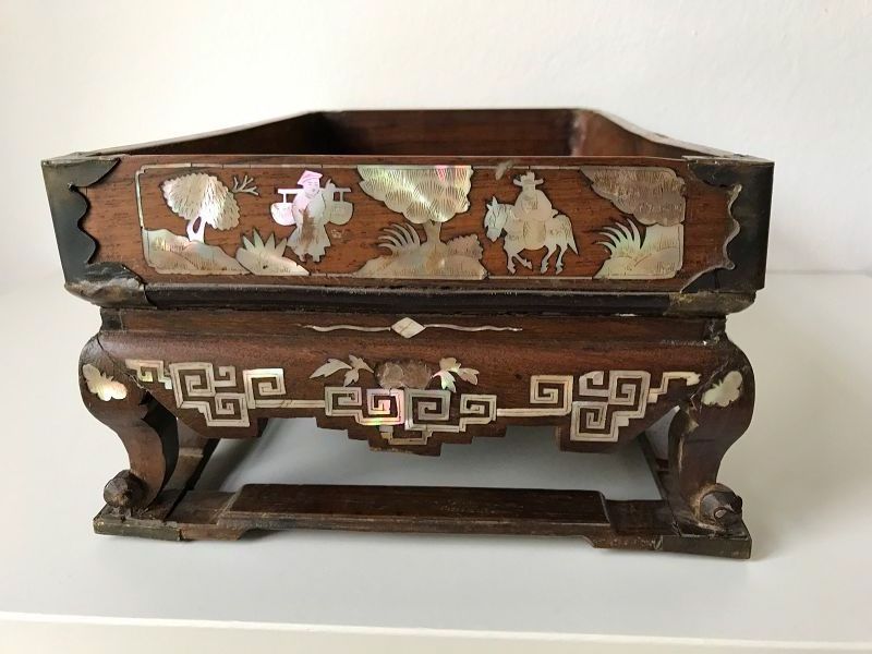 Chinese Hardwood Scholar's Tray 19th Century
