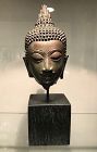 Thai Bronze Buddha Head 17th/18th Century